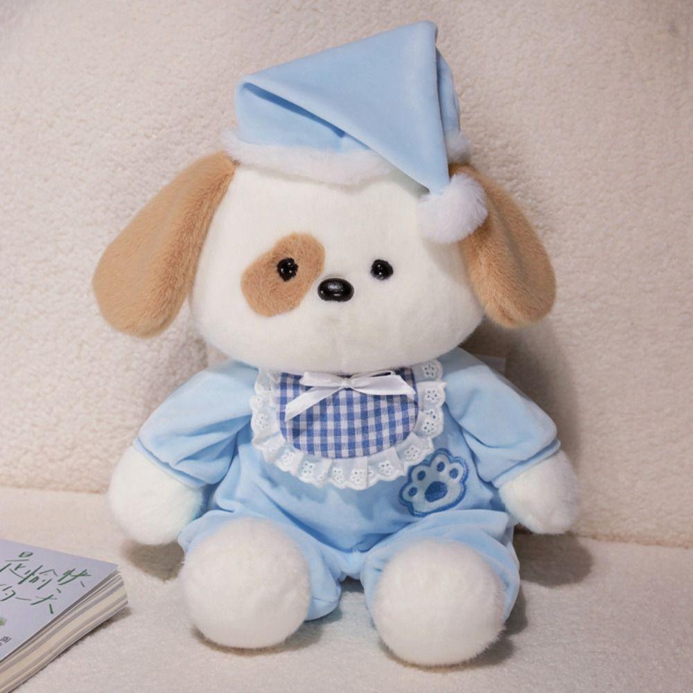Fluffy Pajamas Dog Doll With Hat Clothes Animal Plushies Dolls Koala Plush Toys  Party Supplies