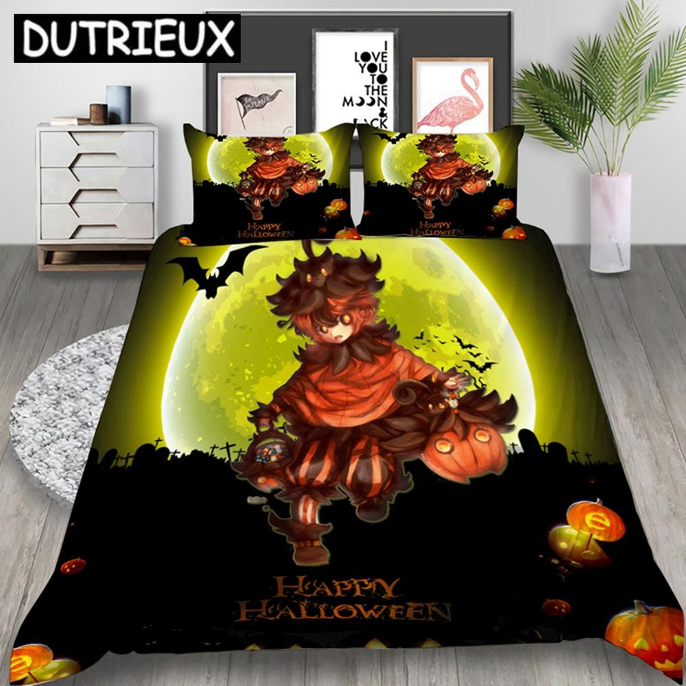 New Arrival Halloween 3D Printed Bedding Set Duvet Covers Pillowcases Comforter Bedding Set Bedclothes Bed Linen