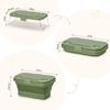 WildVentureX Foldable Picnic Basket with Large Camping Storage Washable with Handle and Foldable Laundry Emergency Outdoor Sports Fishing Lid,
