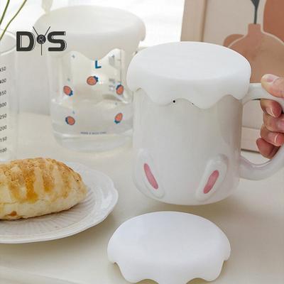 Coperchio per tazza per uso alimentare, a prova di perdite, ottimo coperchio per tazza in vetro, tè e caffè