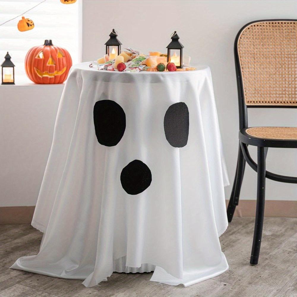 Halloween Tablecloth. Funny face design for party, home & holiday decor.