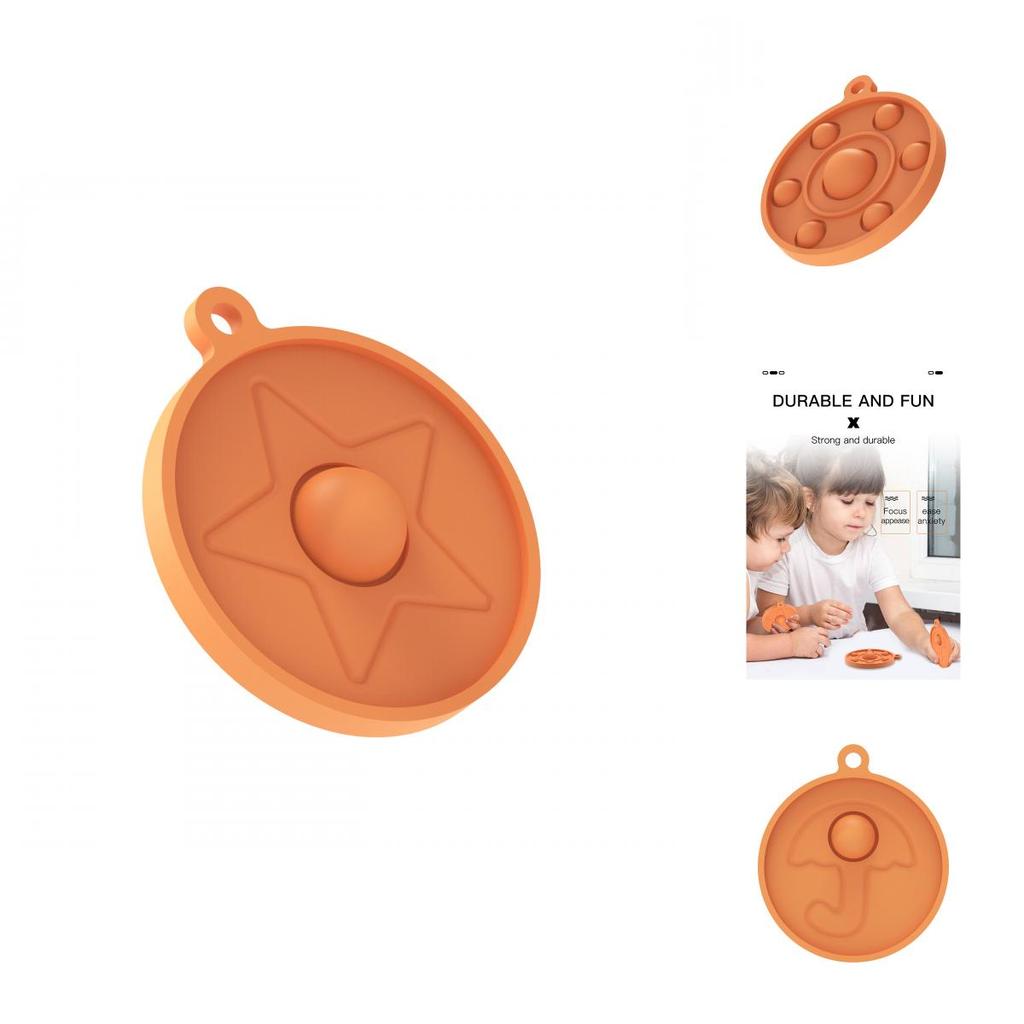 Squid Game Pop It Simple Dimple Push Bubble Keychain Pendant Fidget Toy For Stress Relief Fun