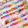 6 Styles  Aesthetic Color Blur Tape Rainbow Glow Series Used for DIY Decoration Scrapbook Tape Magazine Decoration Tape