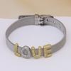 White Gold Strap, Belt, Bubble Balloon 26 English Letters Diy Name Bracelet