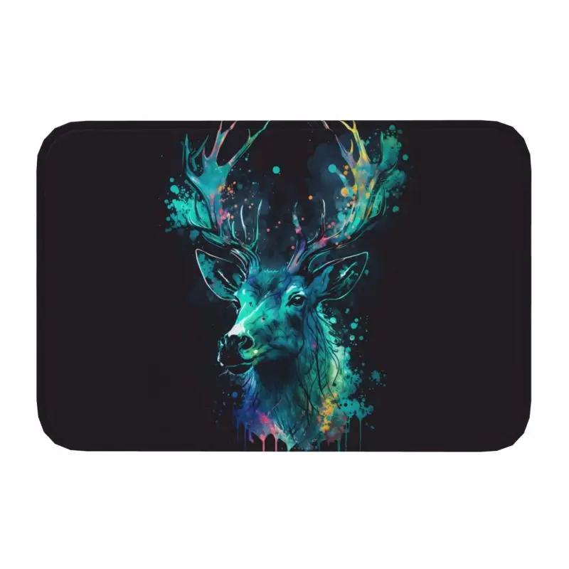 Custom Deer Doormat Mat Anti-Slip Kitchen Bath Living Room Rug Carpet 40*60cm