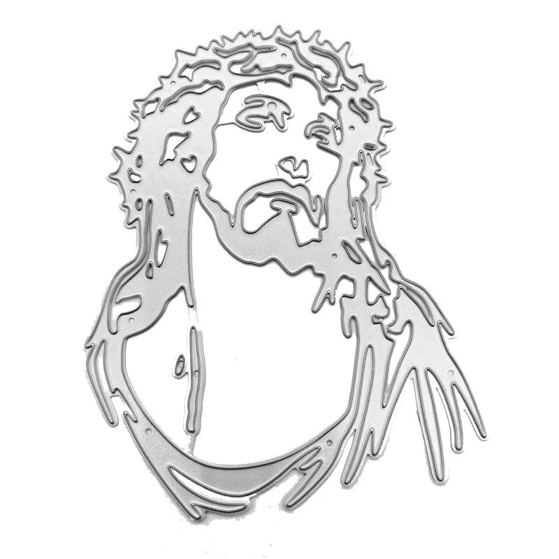 

Иисус Отец Дизайн Стиль резки металла трафарет для DIY Скрапбукинг альбом фото тиснение бумажная карта ремесленный декор серебряный