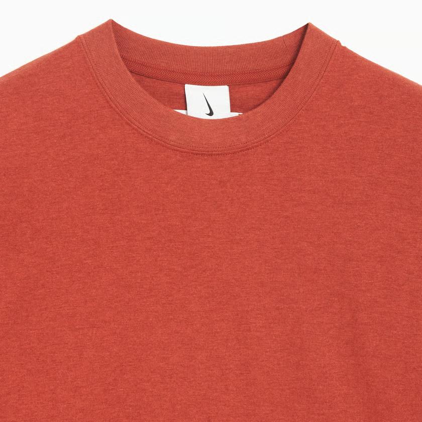 Nike Wool Classic Solid Color Round Neck Drop Shoulder Short Sleeve T-Shirt Unisex Tops FV4889-641