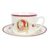 Ceramic Coffee Cup and Saucer Set