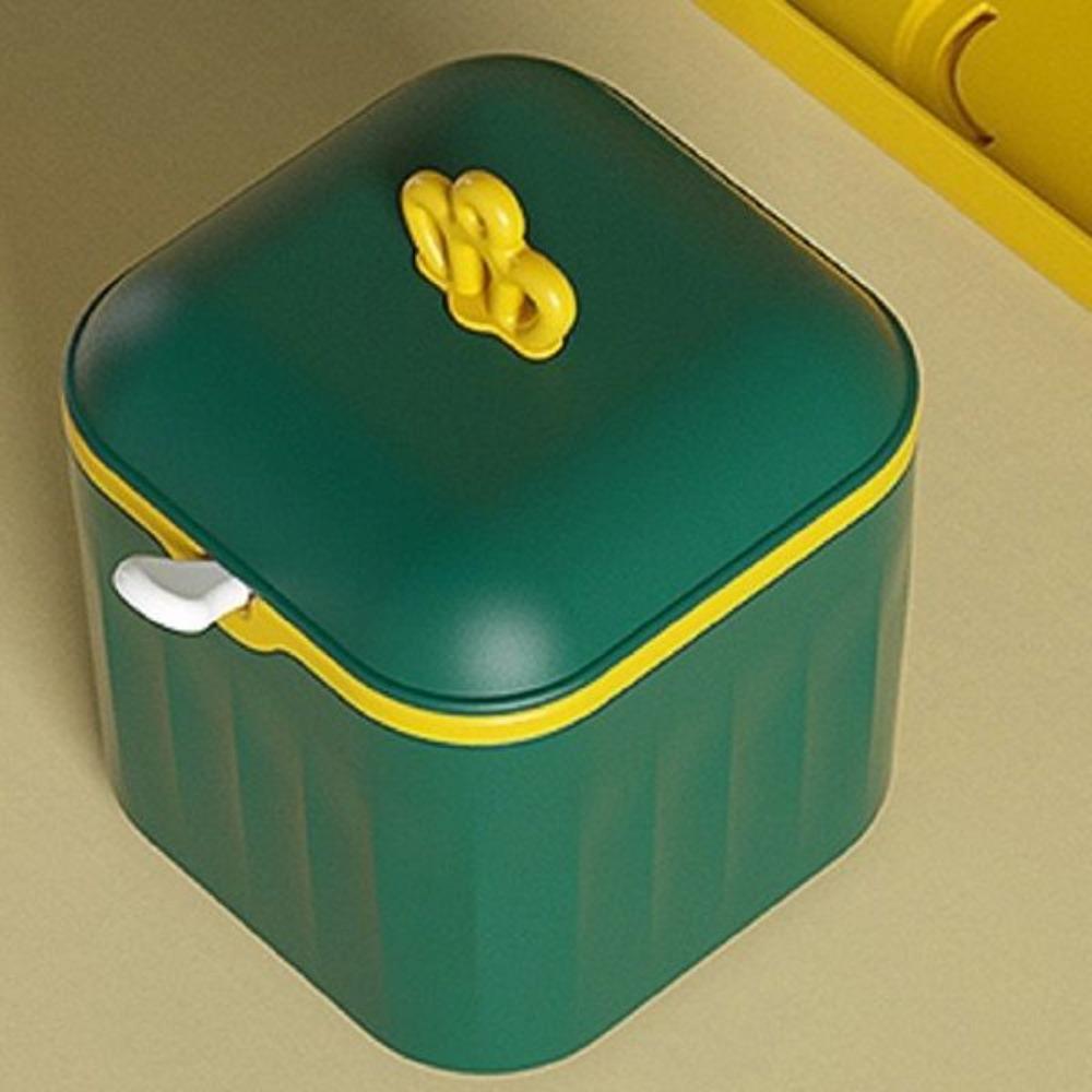 Double Layer Condiment Container with Spoon Spice Box Kitchen Tool Seasoning Jar Set  Restaurant