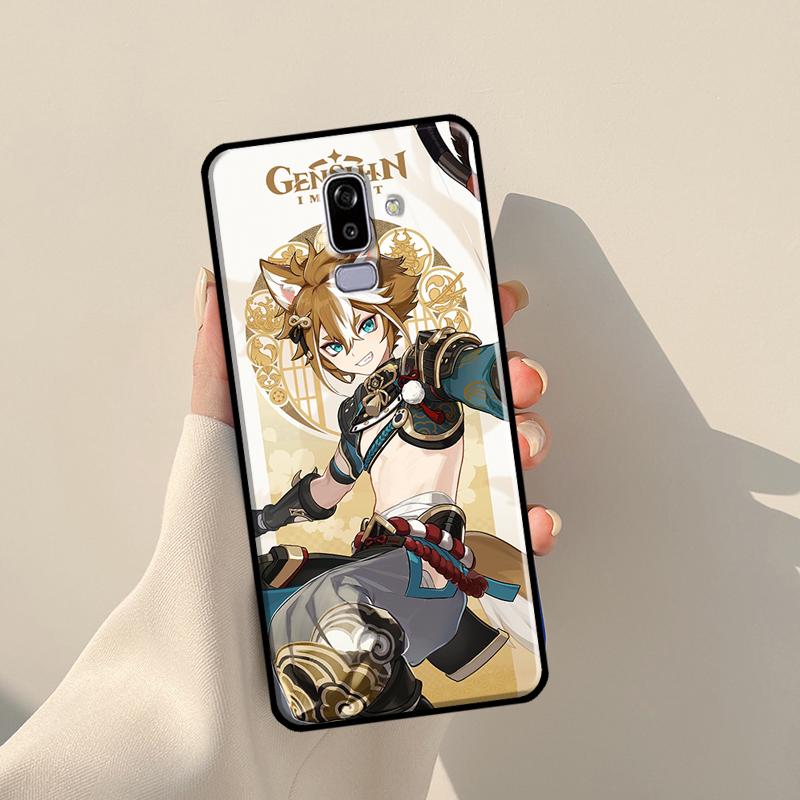 Genshin Impact Gorou Pouzdro Pro Samsung Galaxy J7 2016 A3 A5 J1 J3 J5 2017 A6 A7 A8 A9 J8 2018 J4 J6 Plus Kryt