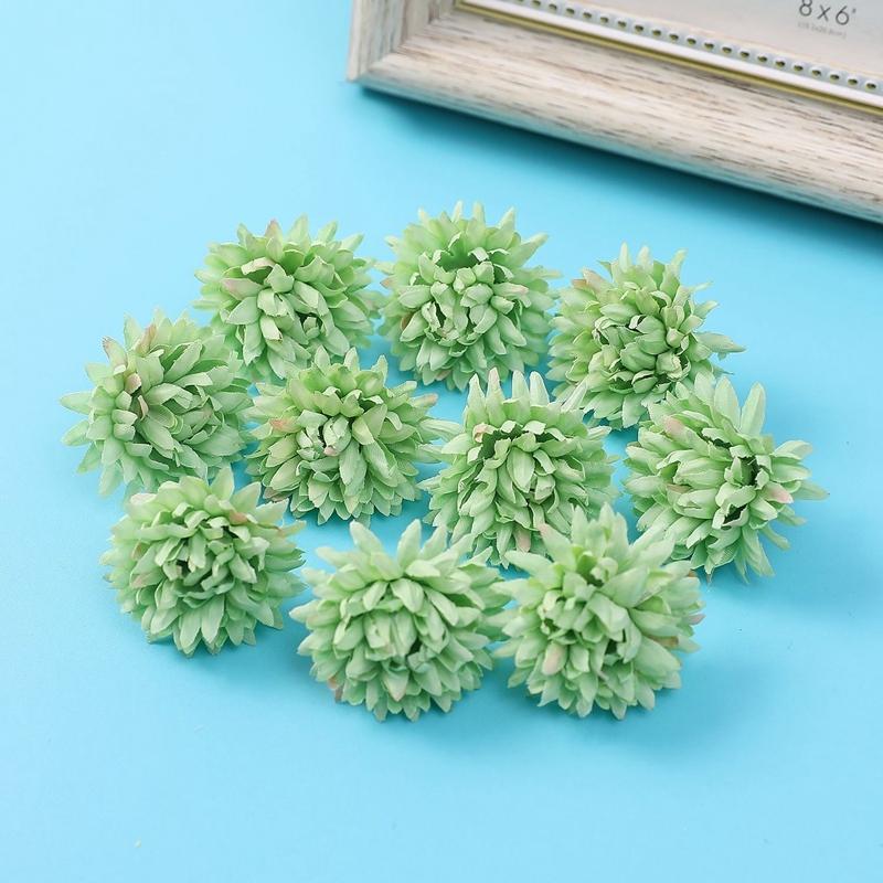 5/10PCs Artificial Flowers 4cm Silk Fake Flowers Heads for Home Room Dceor Wedding Marriage Decoration DIY Craft Gift Accessory