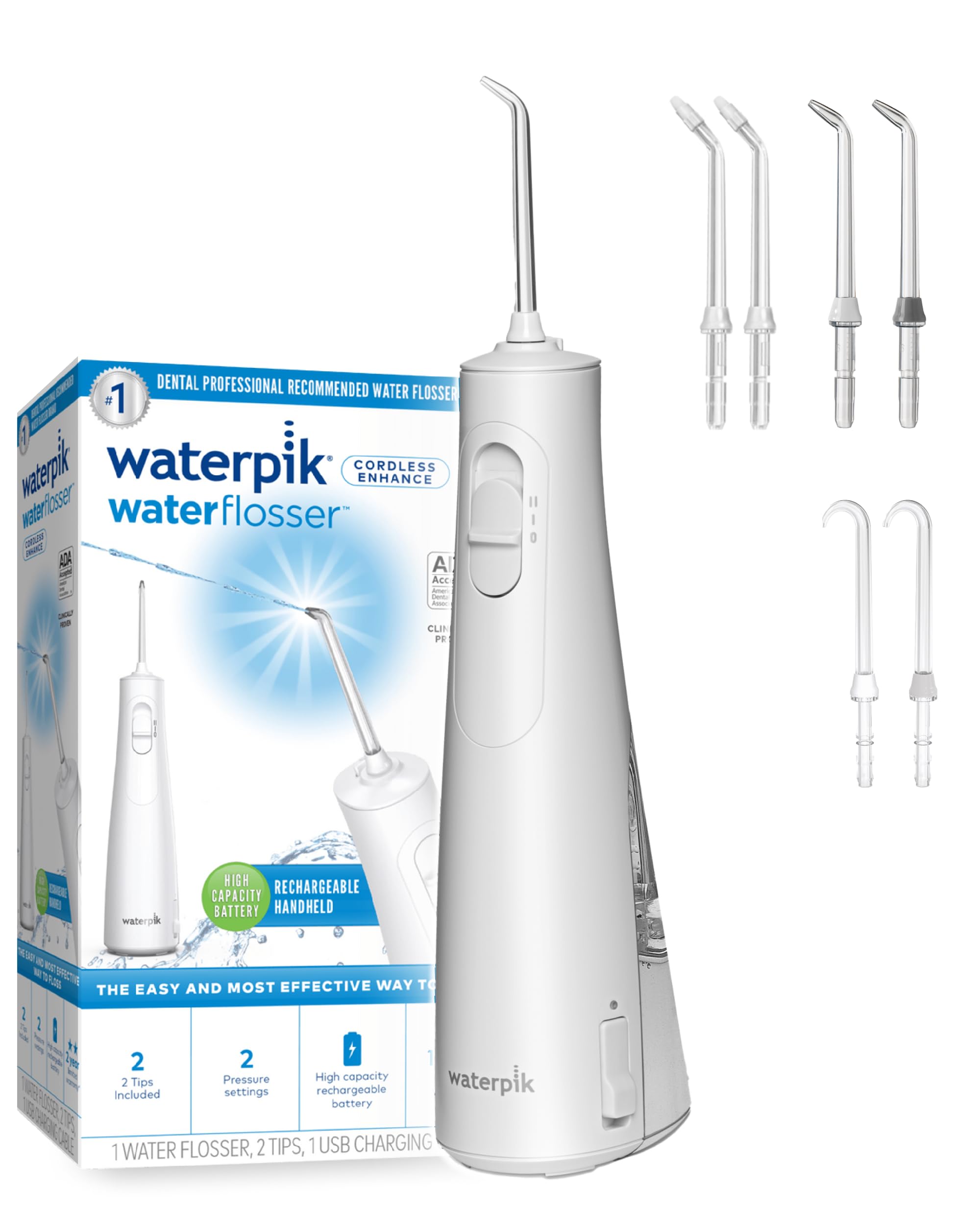 

продукт 1 год замены 1 доля рынка в ирригатор для полости рта струйный очиститель для Waterpik Cordless Enhance Водонепроницаемый Перезаряжаемый USB Cordless