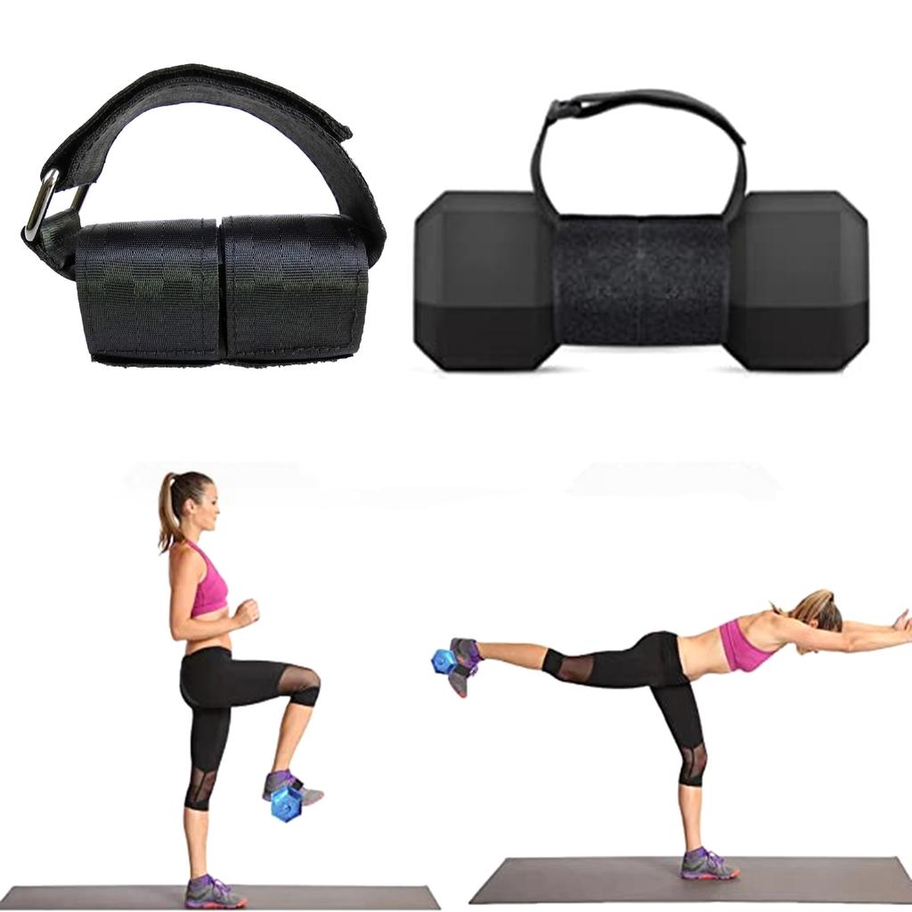 1 Pair Feet Dumbbell Attachment Tibialis Trainer Ankle Straps for Feet Weight Lifting Shin Splint Leg Curl Attachment