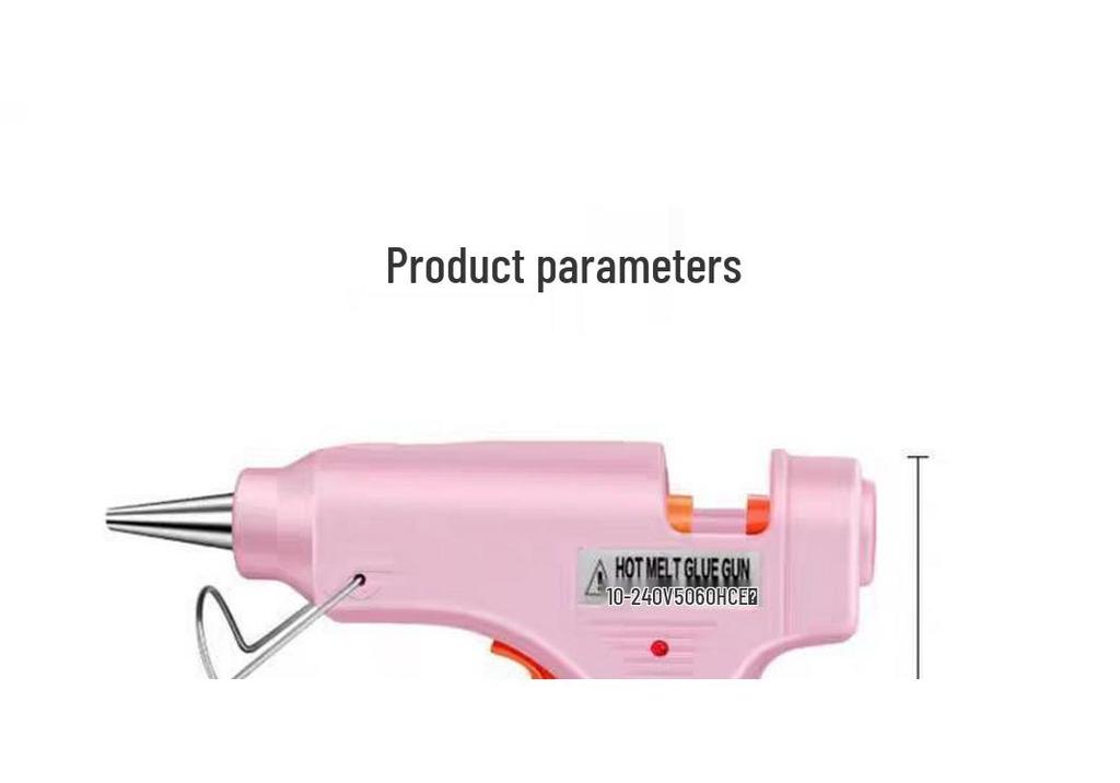 Compact 20W Hot Melt Glue Gun with High Viscosity 7mm Sticks - Ideal for DIY, Crafts, and Student Dorm Rooms