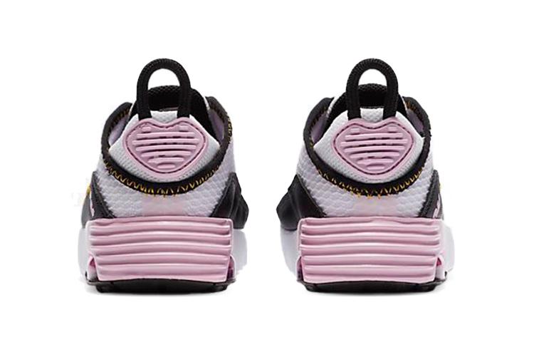 Nike Air Max 2090 Air Cushion Low top Running Shoes Black Pink White Infant And Toddler CU2092-104