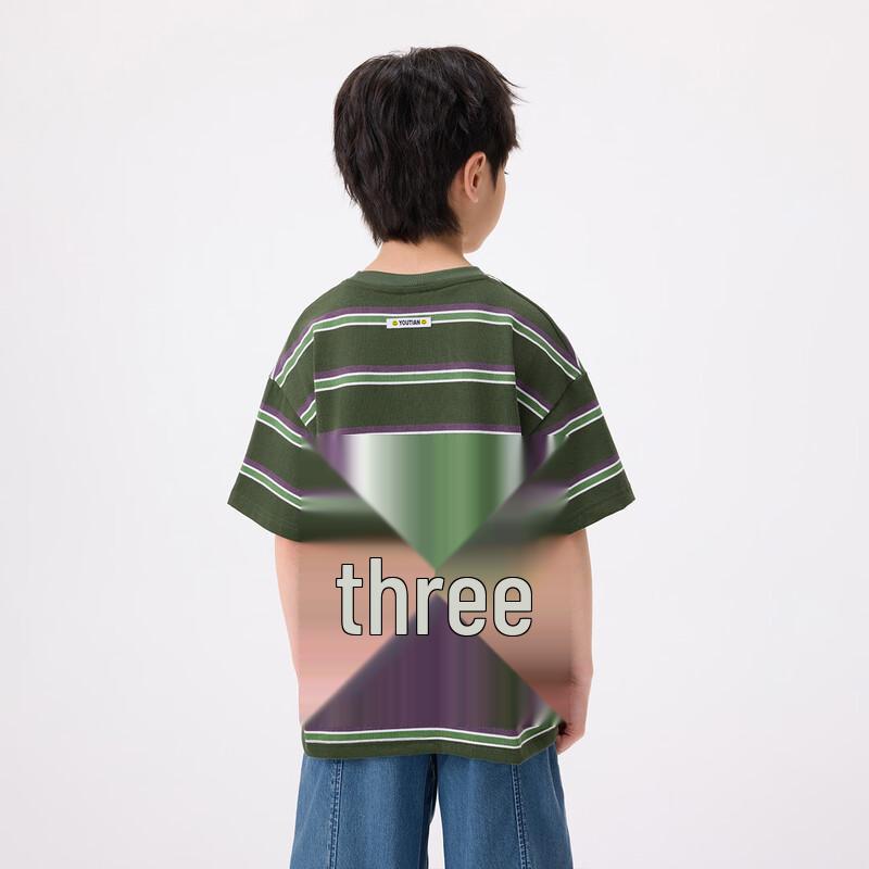 Boys' Casual Striped Short Sleeve T-Shirt