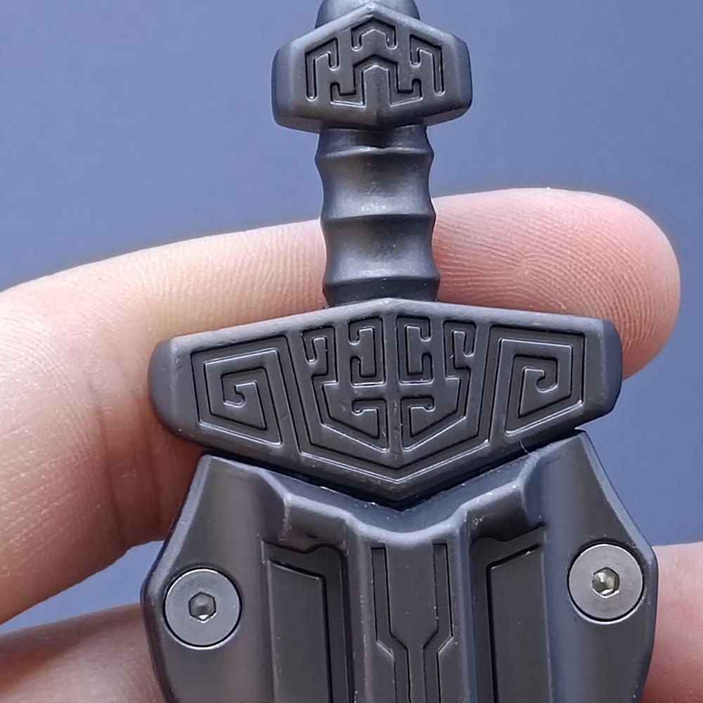 EDC Mini Fingertip Push Card Sword Toy Magnetic Element Pendant Stress Relief Adult Gift Portable Fingertip Game