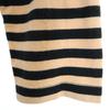Marimekko Border Pattern 7 Minutes Sleeve Boat Neck T-shirt XS Beige Women Used