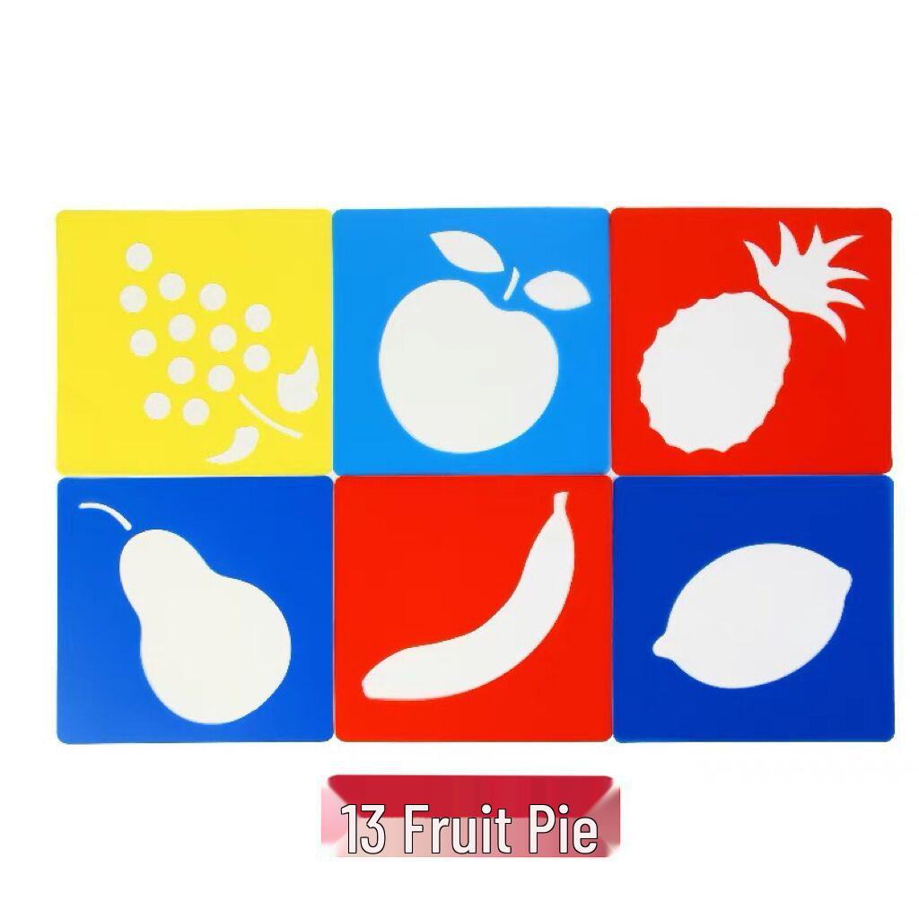 PP Kids' Painting & Drawing Stencil Set - Hollow Plastic Outline Templates for Beginners