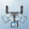 360 Adjustable Car Rearviews Mirror Camera Holder for Sports Action Cameras with AntiShake Mounting Bracket