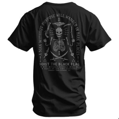 Hoist The Black Flag Skull Bones TShirt 100 Cotton ONeck Short Sleeve Summer Casual Mens Tshirt Streetwear
