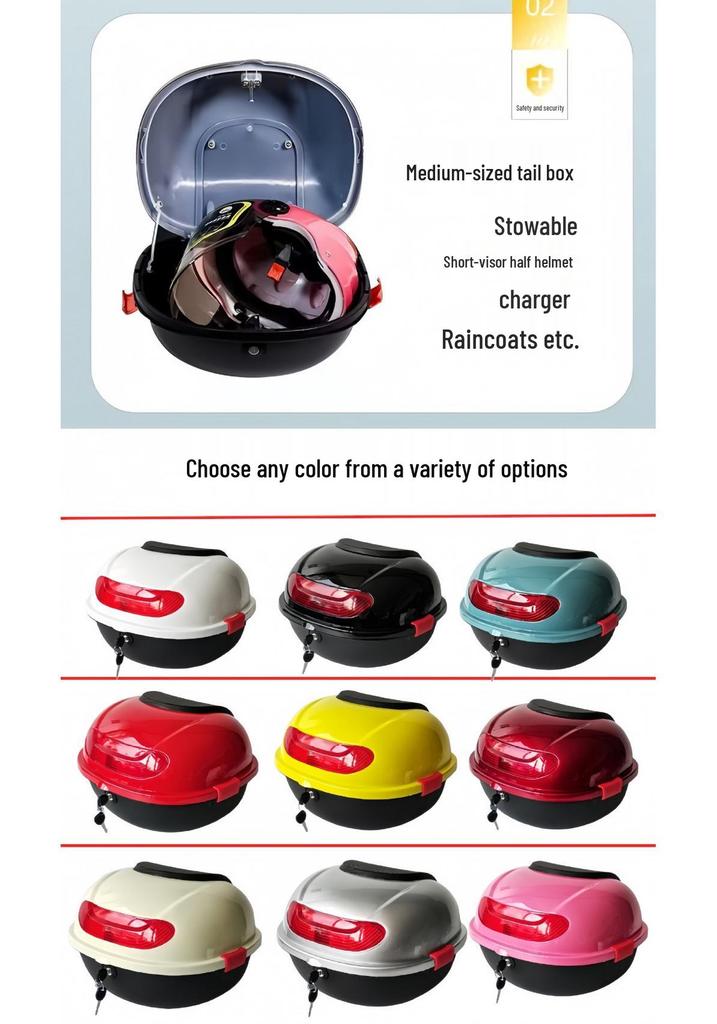 Universal Trunk for Electric Scooters, Compatible with Yadea, Aima, TaiLing, and LvYuan Models.