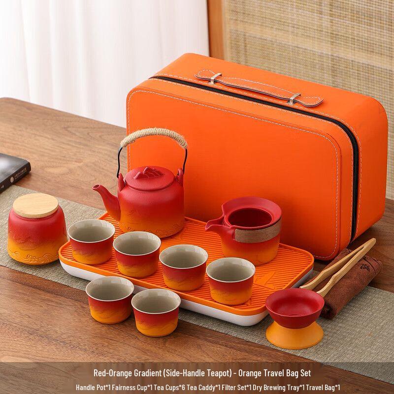 Nordic Ceramic Travel Tea Set