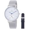 Orobianco Semplicitas Watch with Obi OR-0061-35, Officially Imported, Silver