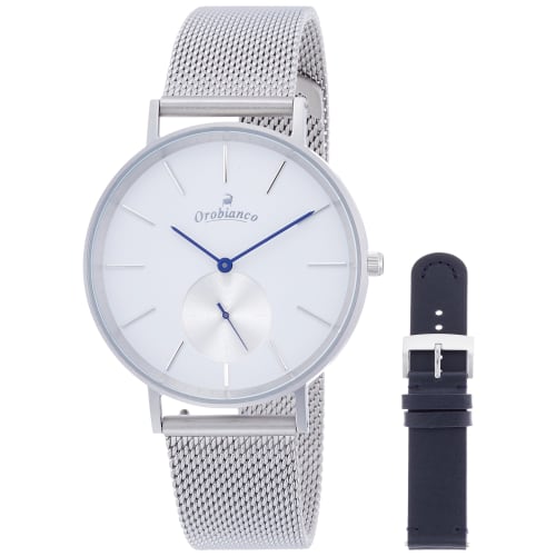 

Orobianco Semplicitas Watch with Obi OR-0061-35, Officially Imported, Silver