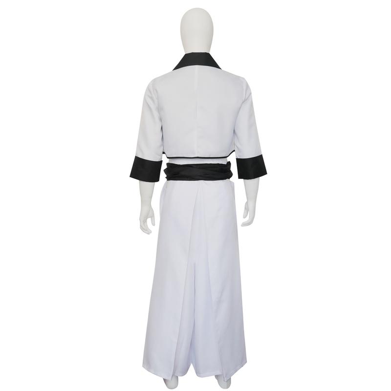 STOKTA Arrancar Altıncı 6. Espada Grimmjow Jaegerjaquez Cosplay Kostümü Anime Beyaz Kimono Kıyafeti