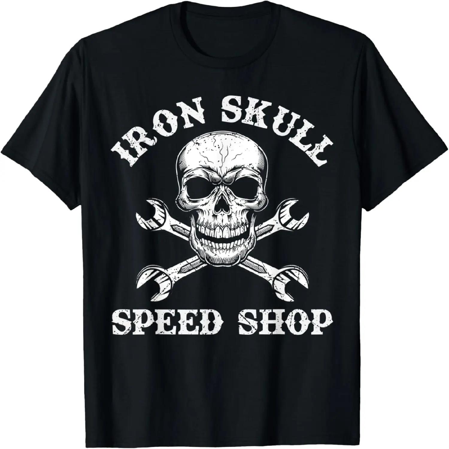 

Футболка Iron Skull Speed Shop зі потертим черепом і схрещеними гайковими ключами XXXXXL різнокольоровий