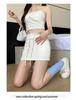 2025 Sporty A-Line Drawstring Midi Skort for Women
