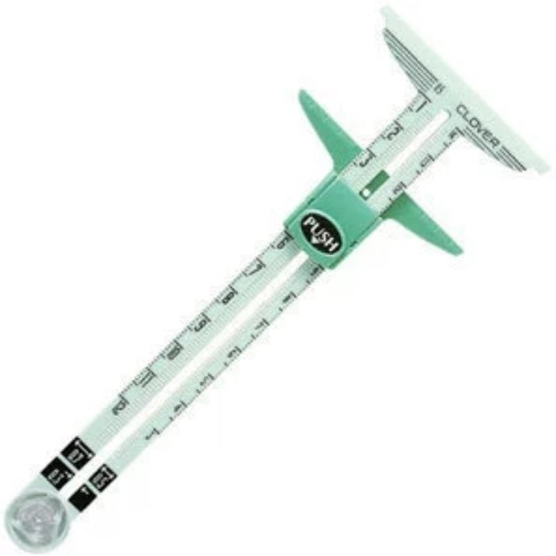 Five-in-one centimeter scale sewing ruler Measuring gauge patchwork sewing tailor ruler Plastic sliding gauge Seam tailor ruler белый