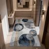Modern Geometric Rug Light Luxury Living Room Decor Washable Non-slip Carpet Customizable Study Bedroom Entrance Door Mat Lounge
