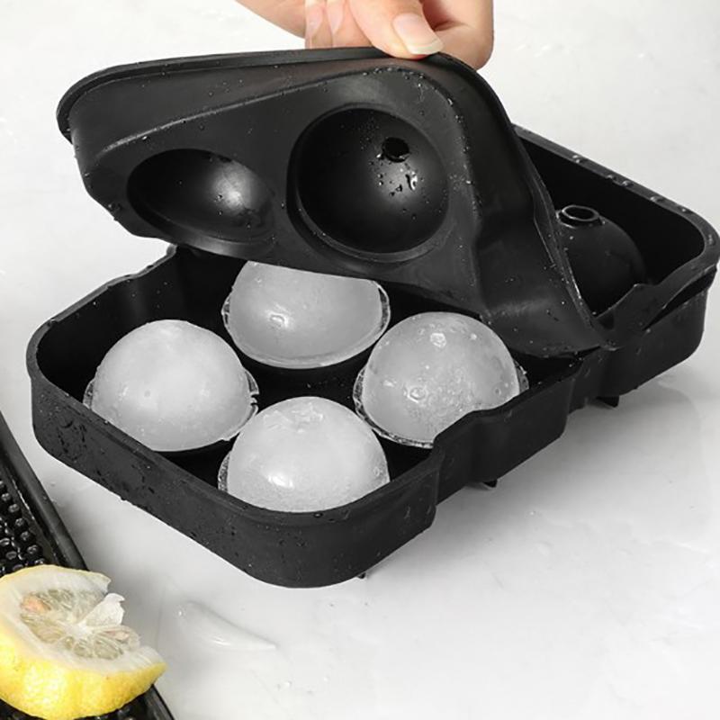 1 Pz Estate Silicone Cubetto di Ghiaccio 4/6 Griglie Stampo per Palla di Ghiaccio Casa Ghiaccio Fai da Te Stampo Creatore di Palle di Ghiaccio Utensili da Cucina