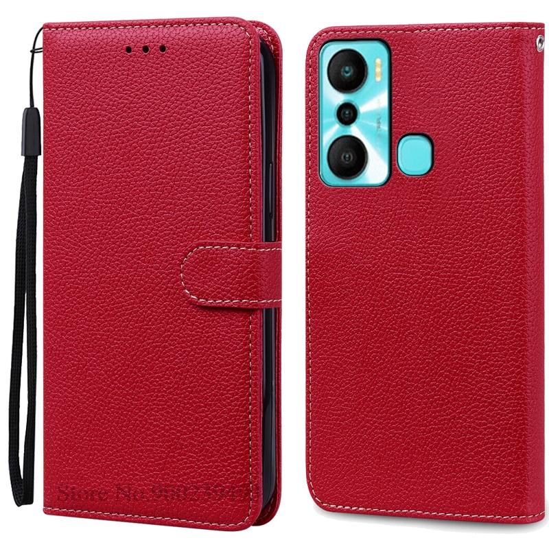 Hot 20i Case For Infinix Hot 20i Case Wallet Leather Flip Cover For Infinix Hot 20i Case X665C X665E Phone Cover Coque Fundas