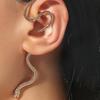 Retro Snake-Shaped Winding Ear Hook: Unique, Alloy, No-Piercing, Versatile.
