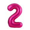 Romantic 40Inch Number Balloons 0-9 Pink Rose Anniversary Decoration Large Birthday Balloon Foil Balloons Girls Gift