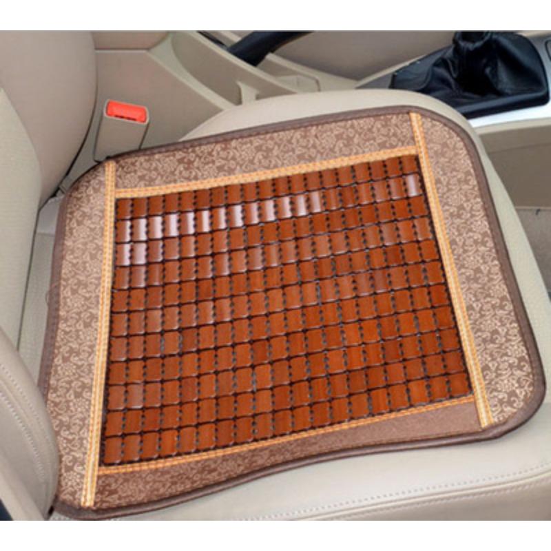 

1 шт. летняя автомобильная бамбуковая подушка с небольшим квадратным ломтиком, нескользящая подушка для сиденья, летняя офисная домашняя одинарная подушка для сиденья автомобиля, холодная подушка для сиденья