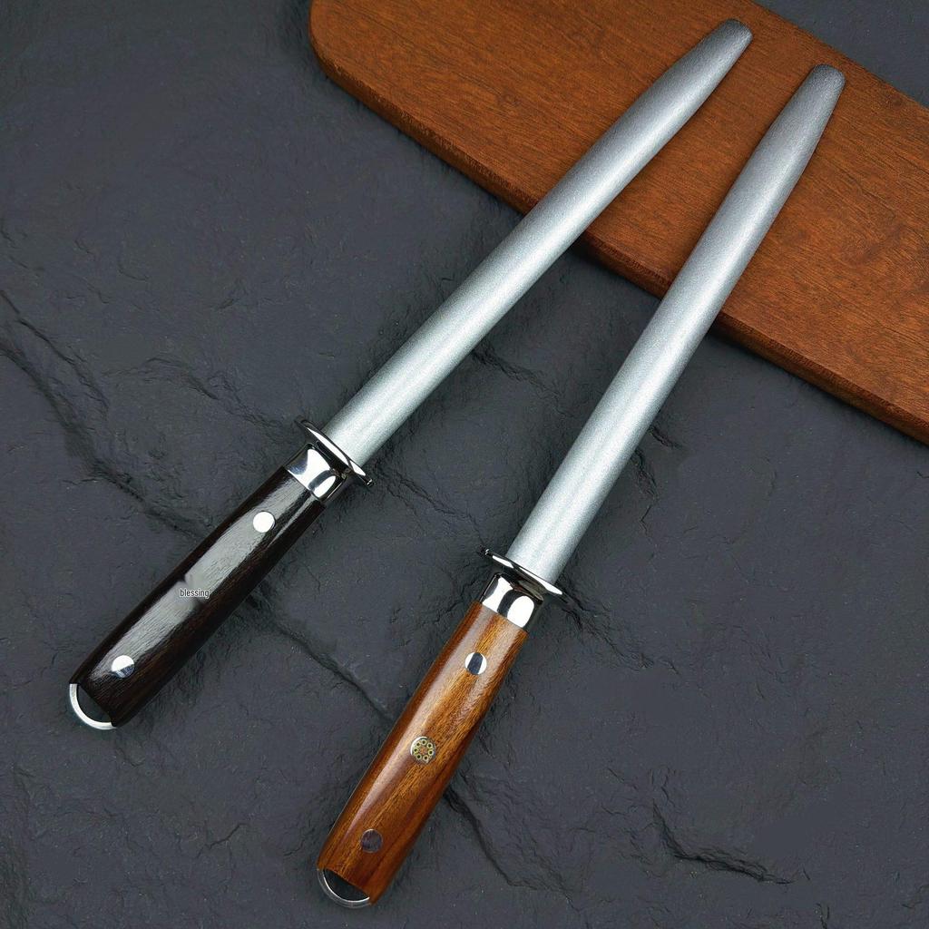 Diamond Sand Professional Whetstone Sharpening Rod – Kitchen & Slaughterhouse Tool.