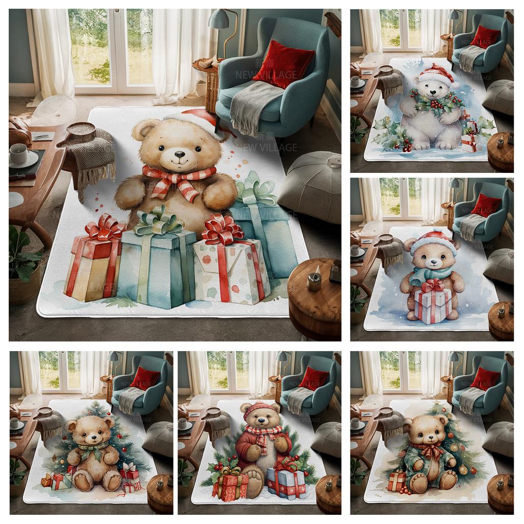 Koberec ke vchodu do domu Rohožka ke dveřím do domu Obývací pokoj Vana Koupelna Protiskluzové koberce s absorpcí vody vana Veselé Vánoce zima