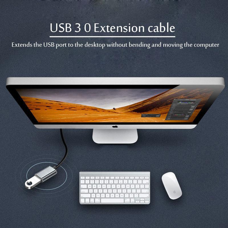 Cablu de prelungire USB 3.0 / 2.0 Cablu de prelungire de tip masculin la femeie Cablu de prelungire USB 3.0/2.0 de viteză rapidă extins pentru laptop PC Extensie USB 3.0
