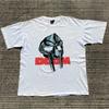 Meichao Hip Hop Iron Face MF DOOM Rapper T-Shirt Men's and Women's Loose Versatile Vintage Summer Casual Short Sleeves T Shirt