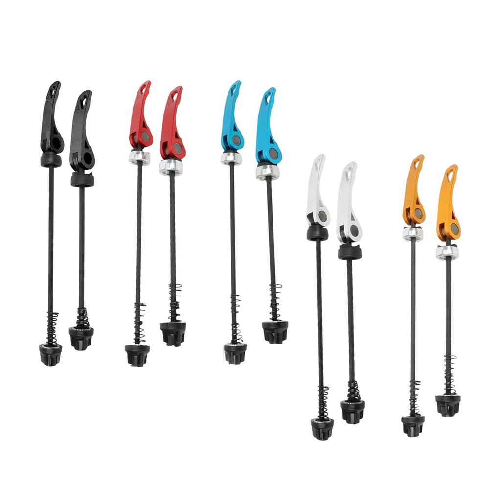 Bike Quick Release Skewer Replacement Set Metal Front Rear Wheel Hub Axles for Mountain Bikes 29