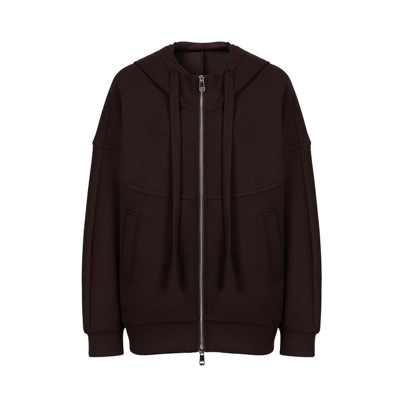 JZ Anna Coco Women's Deconstructed Hooded Drop-shoulder Sweatshirt