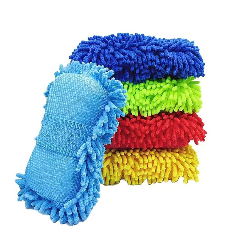 

Car Wash Sponge, Thickened Chenille Ultra Soft Lint Car Cleaning Scratch-Free Sponge For Car Care