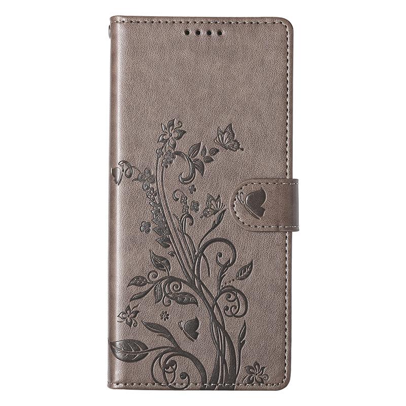 Klapphülle für Samsung S25FE Handy Ledertasche Geprägte Schmetterling Schutzhülle SAMSUNGS24Ultra