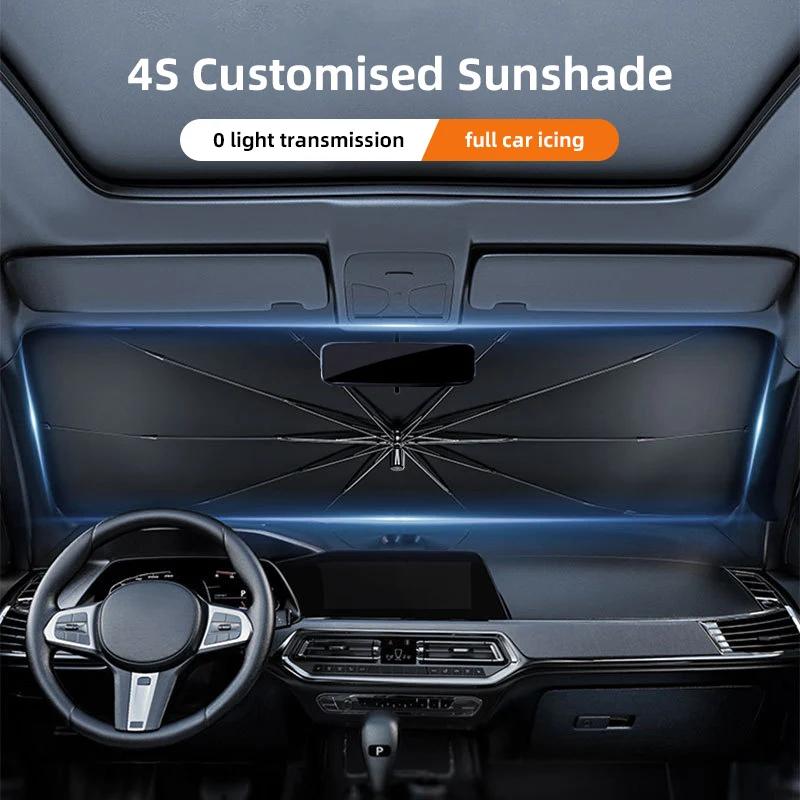 Auto Frontscheiben-Sonnenschutz Lichtabweisender Schirm für Volvo Xc60 Xc90 V40 V60 S60 V50 V90 S80 C40 XC40 V70 XC70 C30 EX90