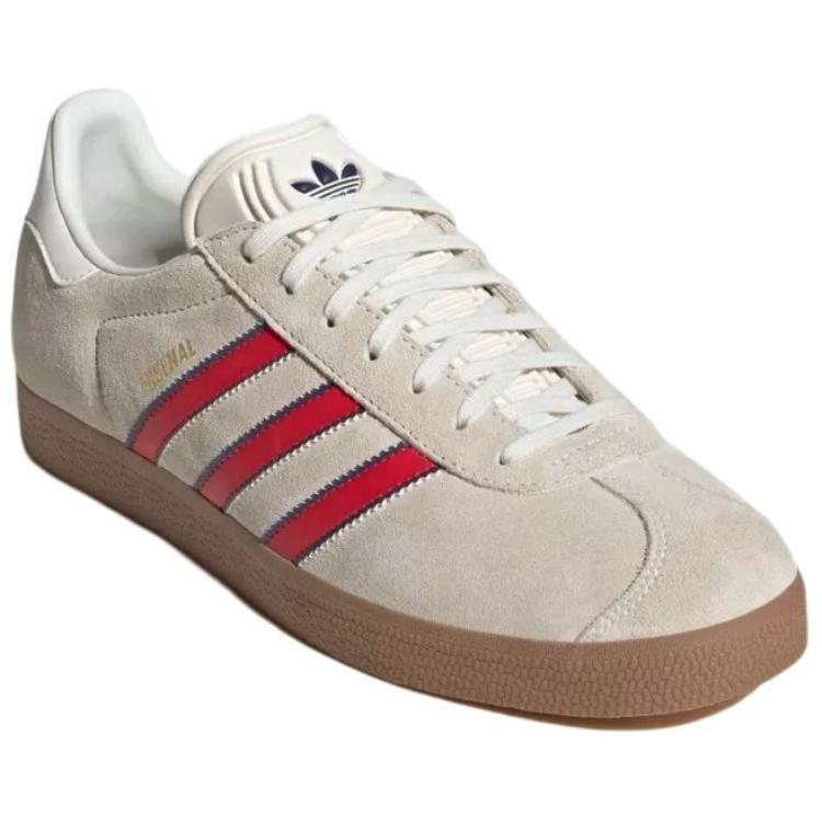 Adidas Arsenal X Gazelle Terrace Icons Pack Men Sneakers Cream Off-White Better-Scarlet JS3042