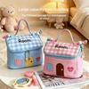 Waterproof Cosmetic Bag High Capacity House Shape for Travel Storage